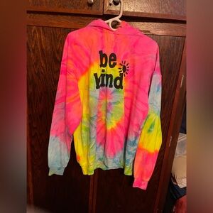 Be Kind Tie dyed Hoodie XL NWOT